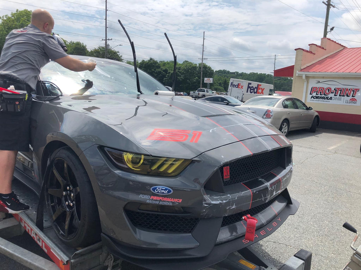 Ford Mustang GT Racing Windshield Protection Tear-Off – Pro-Tint, Inc.